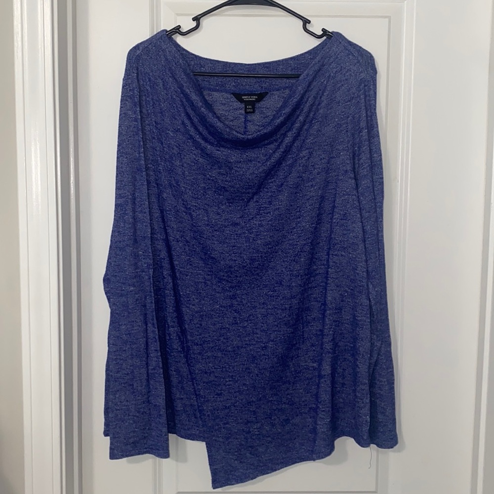 Simply Vera Vera Wang NWOT Size XXL Scoop Neck Wrap Blouse